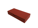Kartondoboz, Önzáró, 160x75x22 mm, Bordó, 3 rétegű