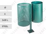 Acél Kuka 2x30 L Zöld