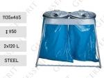Acél Zsákállvány 2x120 L