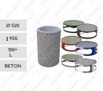 beton Utcai Szemetes 100+ L Piros