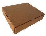 Bordó Hullámkarton doboz 210x185x45 mm, Bordó, 3 rétegű