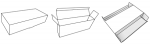 Csomagküldő doboz 250x50x101 mm, Fekete, 3 rétegű Csomagküldő doboz 250x50x101 mm, Fekete, 3 rétegű