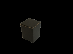 Fekete Hullámkarton doboz 35x35x45 mm, Fekete, 3 rétegű