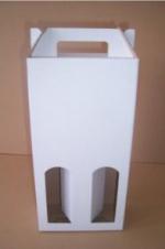 Hullámkarton doboz 160x80x330 mm, Fehér, 3 rétegű