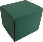 Hullámkarton doboz 45x45x45 mm, Zöld, 3 rétegű