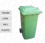 Műanyag Hulladékgyűjtő 240 L Zöld