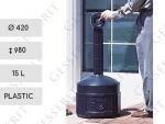Műanyag Kuka 15 L Fekete