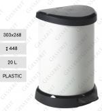 Műanyag Kuka ~20 L METAL Fehér + Fekete