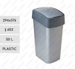 Műanyag Szelektív Szemetes 50 L Szürke