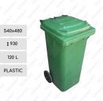 Műanyag Szemetes Kuka 120 L Zöld