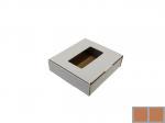 Önzáró Hullámpapír doboz 85x82x23 mm, Barna, 3 rétegű