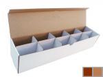 Piros Hullámkarton doboz 380x80x80 mm, Bordó, 3 rétegű