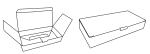 Piros kartondoboz 160x75x22 mm, Bordó, 3 rétegű Piros kartondoboz 160x75x22 mm, Bordó, 3 rétegű