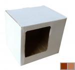 Piros papírdoboz 105x86x92 mm, Bordó, 3 rétegű
