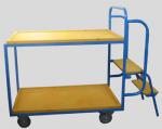 Raktári platós kocsi 150 kg teherbírás, rakfelület: 1000x600 mm