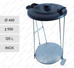 Rozsdamentes acél kuka 120 L