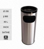 Rozsdamentes acél Elegáns kuka 40 L Csiszolt, Szatén