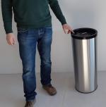 Rozsdamentes acél elegáns Szemetes  Csiszolt, Szatén