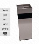 Rozsdamentes acél kuka 50 L Csiszolt, Szatén