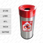 Rozsdamentes acél Kuka 60 L Csiszolt, Szatén