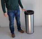 Rozsdamentes acél Önoltó szemetes  Csiszolt, Szatén