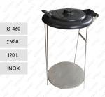 Rozsdamentes acél szelektív Kuka 120 L