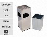 Rozsdamentes elegáns Szemetes  250 X 610 ↕ 25 L