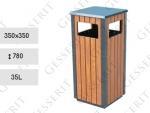 Utcai, köztéri hulladékgyűjtő  350 X 780 ↕ 35L